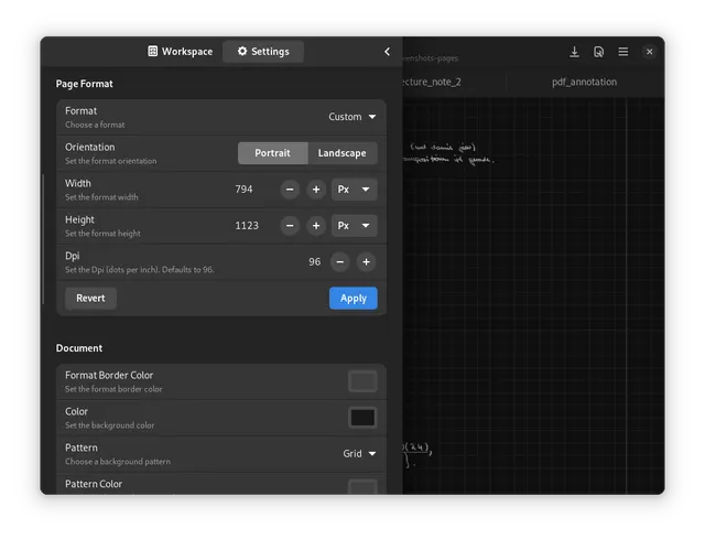 Rnote product interface