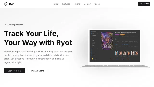 Ryot product interface