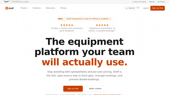 Shelf product interface