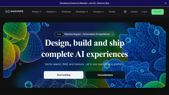 Weaviate product interface