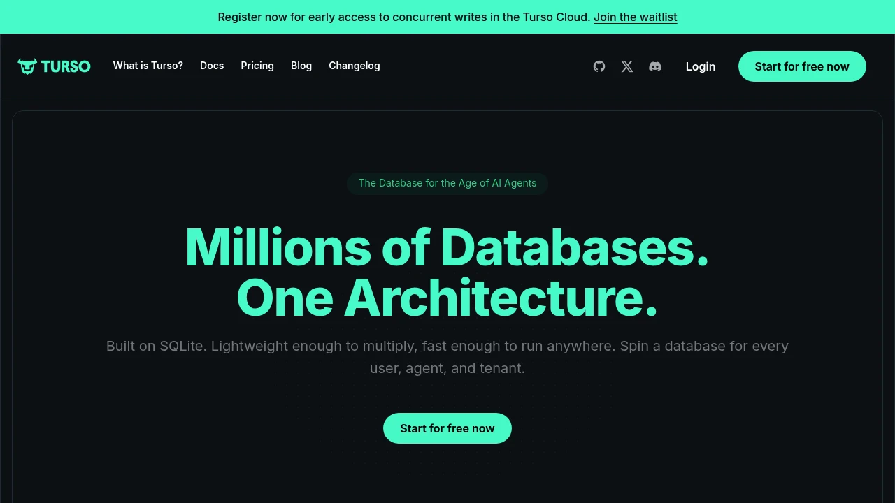 Turso product interface