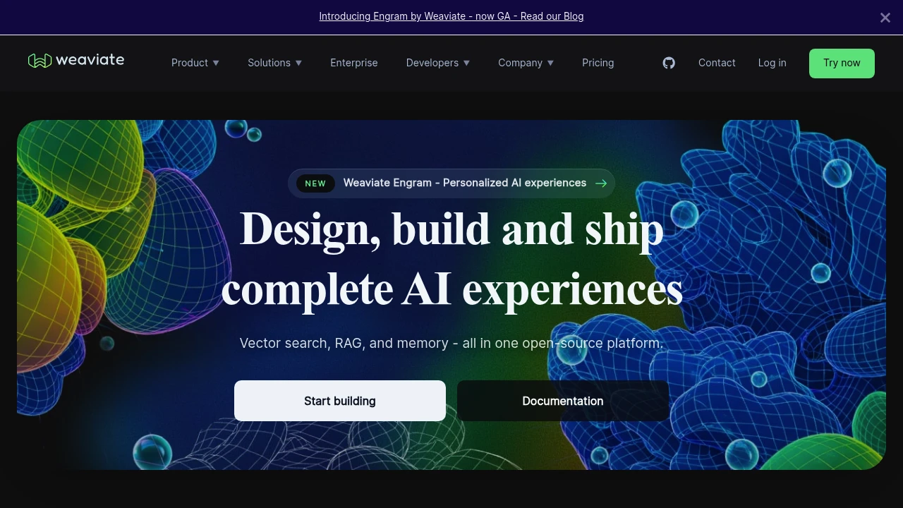 Weaviate product interface
